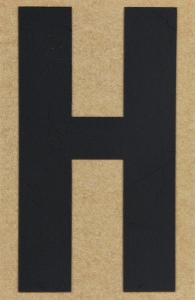 Conacord Klebebuchstabe H 65 x 100 mm