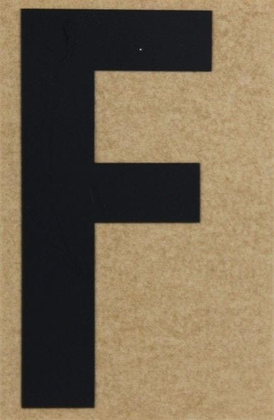 Conacord Klebebuchstabe F 65 x 100 mm