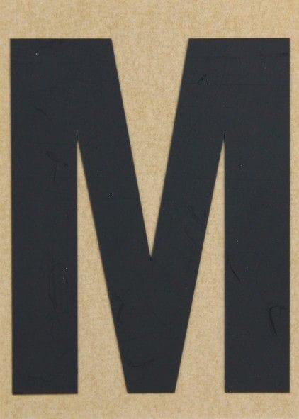 Conacord Klebebuchstabe M 65 x 100 mm