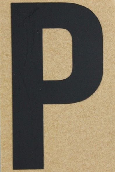 Conacord Klebebuchstabe P 65 x 100 mm