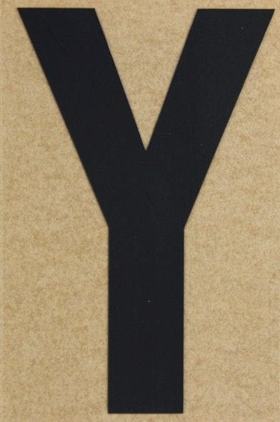 Conacord Klebebuchstabe Y 65 x 100 mm