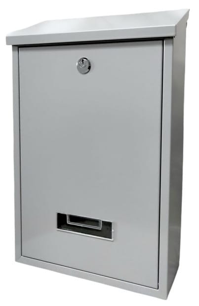 Primaster Briefkasten silber 25 x 10 x 40 cm