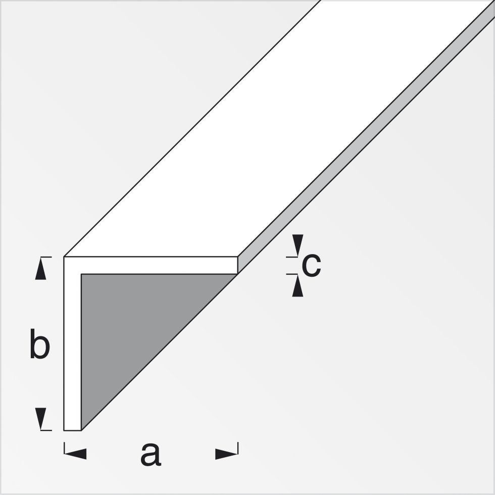 alfer Winkel 1 m, 25 x 25 mm PVC (Kunststoff) glatt schwarz Bild 2