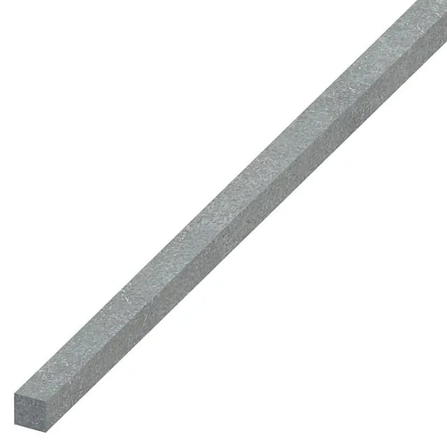 alfer Vierkantstange, gezogen 1 m, 4 x 4 mm Stahl roh natur