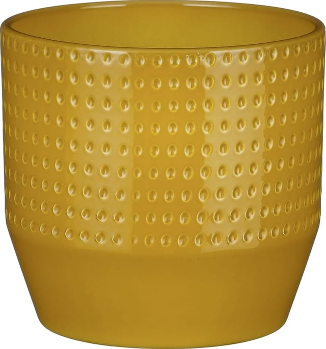 Mica Decorations Topf Nola ceramic 14,5 x 16 cm ocker