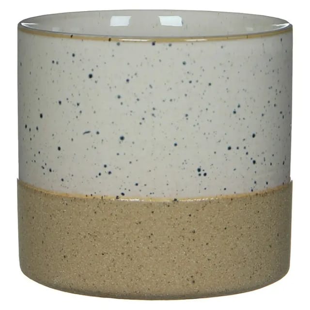 Mica Decorations Topf Lago ceramic 13 x 13,5 cm weiß