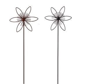 TrendLine Gartenstecker Metall Blume sortiert 115 cm