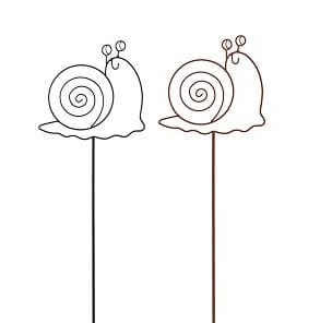 TrendLine Gartenstecker Metall Schnecke sortiert 115 cm