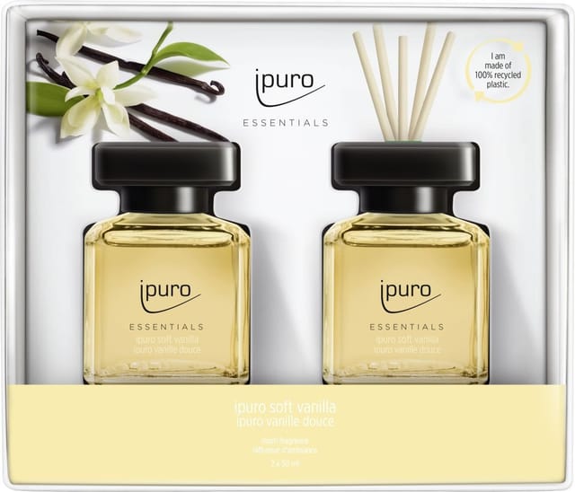 ipuro ESSENTIALS Raumduft Set soft vanilla 2 x 50 ml