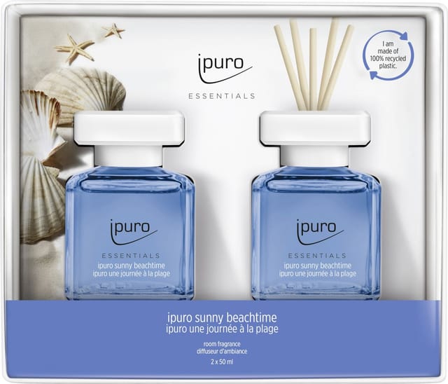 ipuro ESSENTIALS Raumduft Set Sunny Beachtime 2 x 50 ml