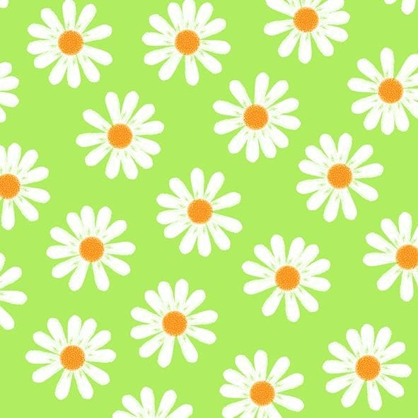 Braun & Company Servietten Dancing Daisies grün 25 x 25 cm - 20er Pack