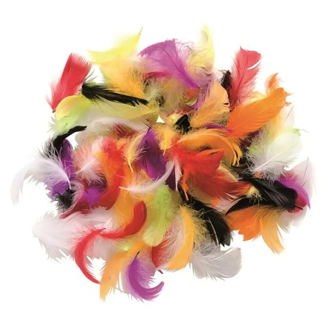 Glorex Deco-Federn multicolor ca. 30 Stück