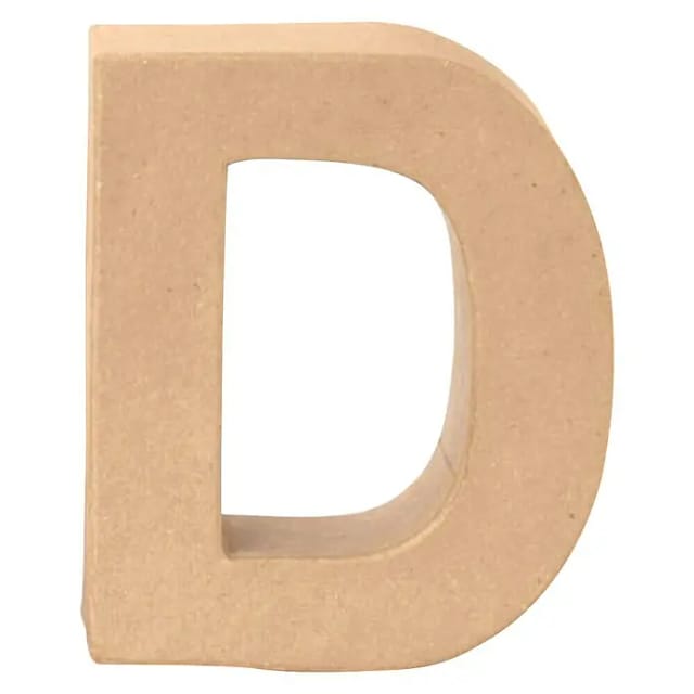Glorex Papp-Buchstabe D 17,5 x 5,5 cm