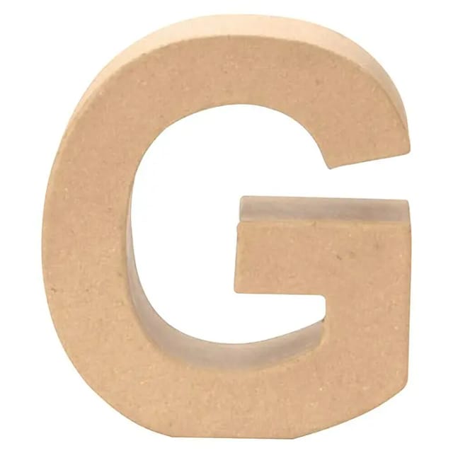 Glorex Papp-Buchstabe G 17,5 x 5,5 cm