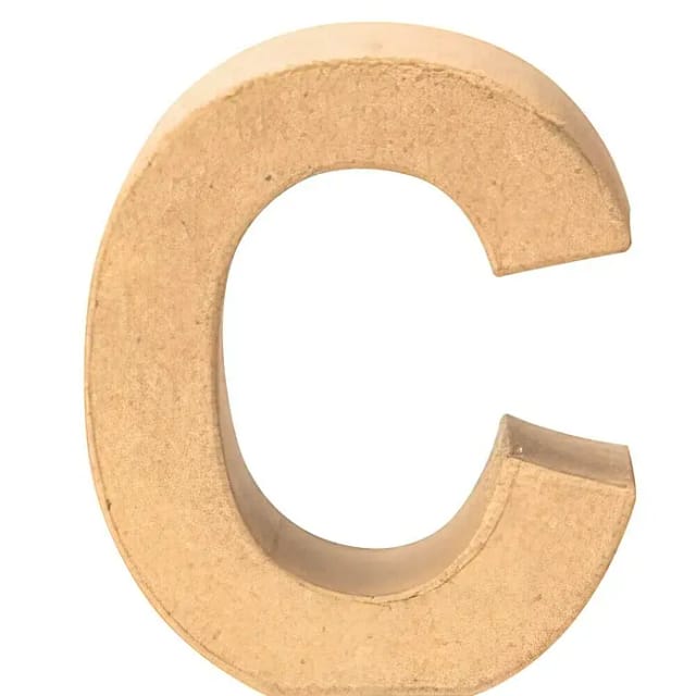 Glorex Papp-Buchstabe C 17,5 x 5,5 cm