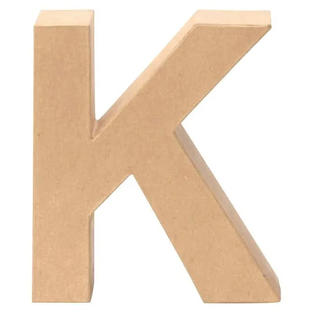 Glorex Papp-Buchstabe K 17,5 x 5,5 cm