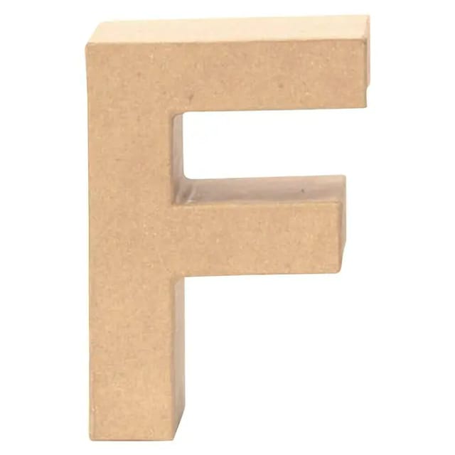 Glorex Papp-Buchstabe F 17,5 x 5,5 cm