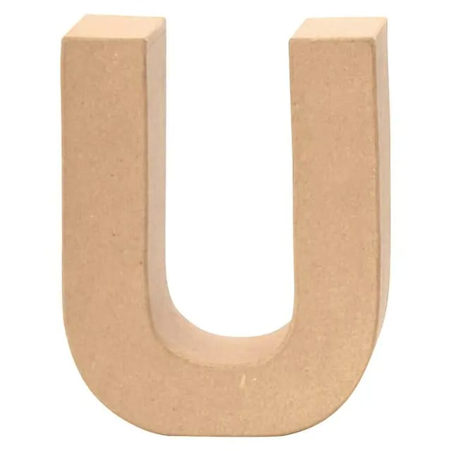 Glorex Papp-Buchstabe U 17,5 x 5,5 cm