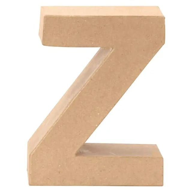 Glorex Papp-Buchstabe Z 17,5 x 5,5 cm