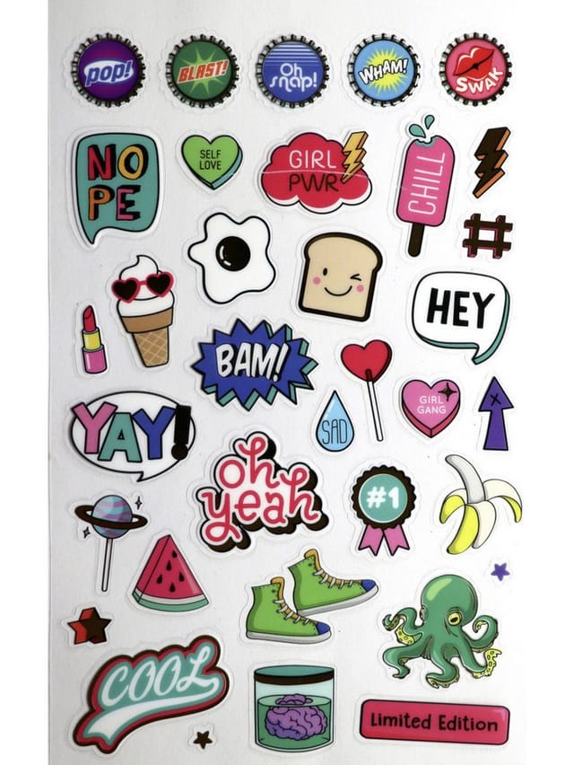 Glorex Sticker-Buch Retro Pop Art