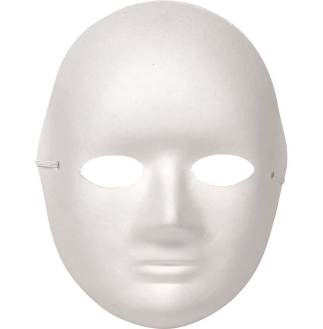 Glorex Papp-Maske Frau 17 x 20 cm