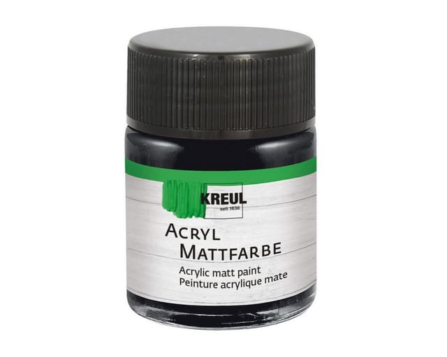 Kreul Acryl Mattfarbe schwarz 50 ml