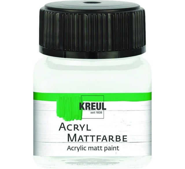 Kreul Acryl Mattfarbe pastellweiß 20 ml