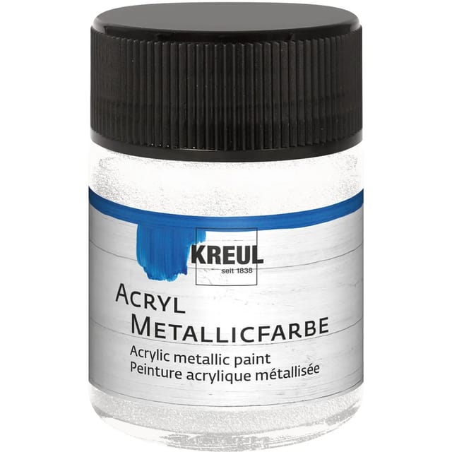 Kreul Acryl Metallicfarbe perlmutt-weiß 50 ml