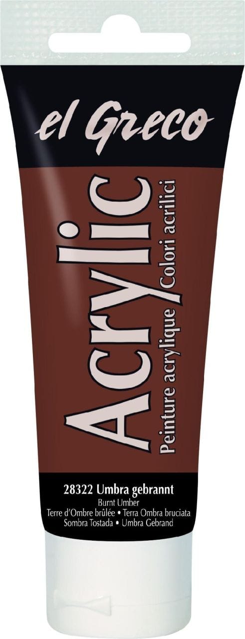 Kreul el Greco Acrylic Tube umbra gebrannt 75 ml