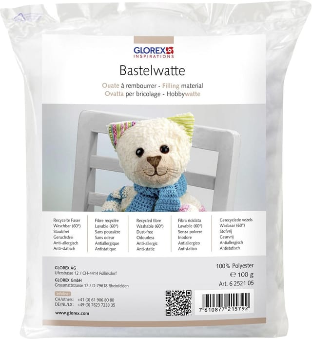 Hobby Time Bastelwatte weiß 100 g