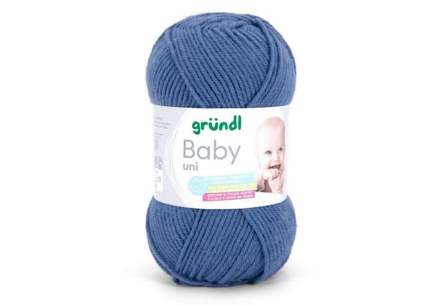 Gründl Wolle Baby uni 50 g jeans