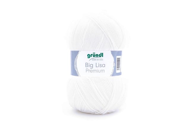 Gründl Wolle Big Lisa Premium 250 g weiß