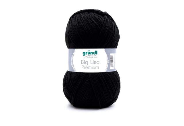 Gründl Wolle Big Lisa Premium 250 g schwarz