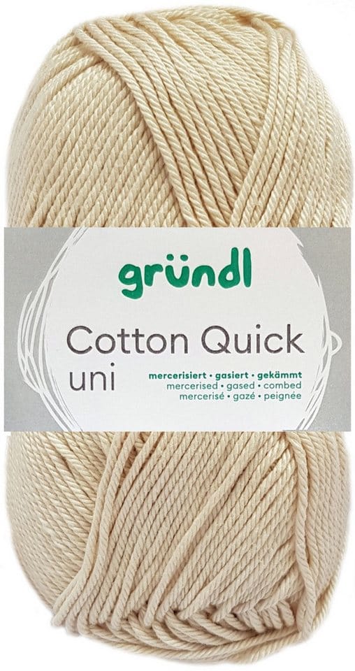 Gründl Wolle Cotton Quick 50 g uni sand