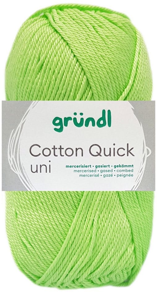 Gründl Wolle Cotton Quick 50 g uni kiwi