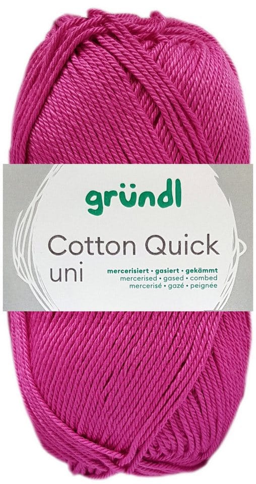 Gründl Wolle Cotton Quick 50 g uni orchidee