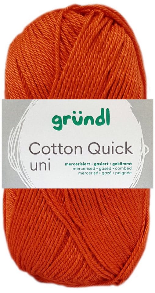 Gründl Wolle Cotton Quick 50 g uni orange