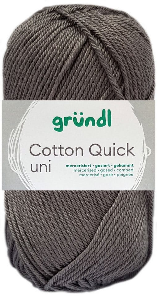 Gründl Wolle Cotton Quick 50 g uni mausgrau