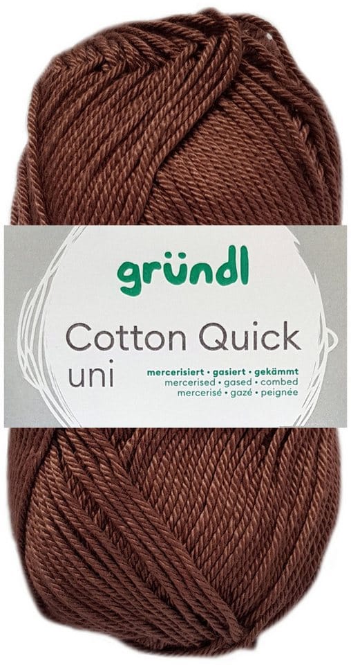 Gründl Wolle Cotton Quick 50 g uni caramell