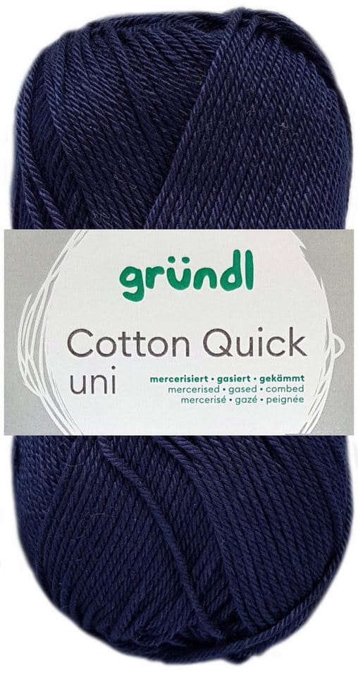 Gründl Wolle Cotton Quick 50 g uni dunkelblau