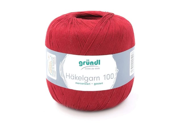 Gründl Häkelgarn 100 g rotbraun