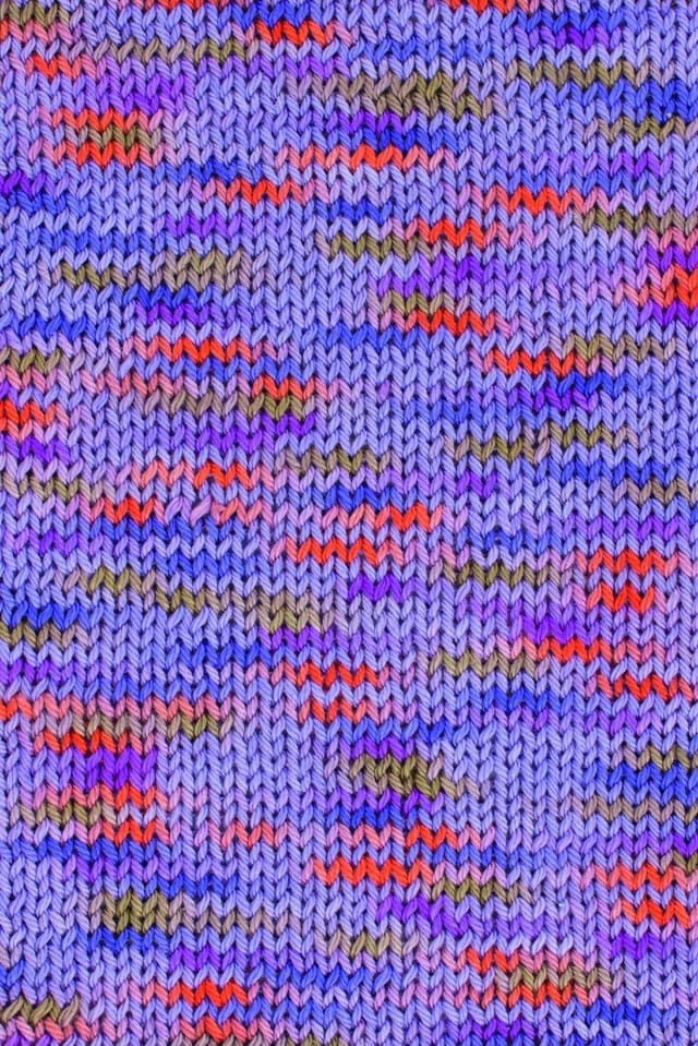 Gründl Wolle Cotton Quick print 50 g lila-grün-orange multicolor