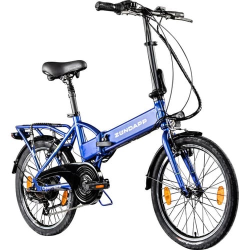 Zündapp E-Bike Faltrad Z101 20 Zoll RH 37cm 6-Gang 270 Wh blau