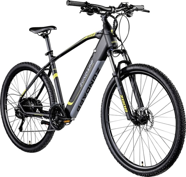 Zündapp E-Bike MTB Z808 29 Zoll 24-Gang 504 Wh schwarz gelb