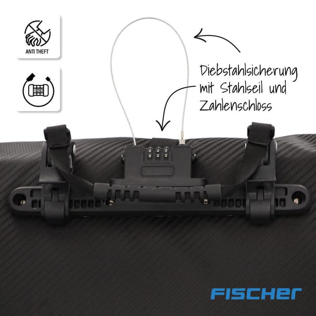 Fischer Gepäckträgertasche PLUS Emendo 23 L abschließbar