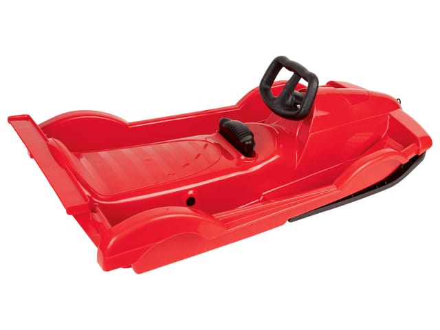Alpen Gaudi Kunststoff Lenkbob Alpen Race 100x54x28,5 cm rot