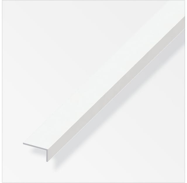 alfer Winkel 1 m, 13 x 22 mm PVC (Kunststoff) glatt weiss