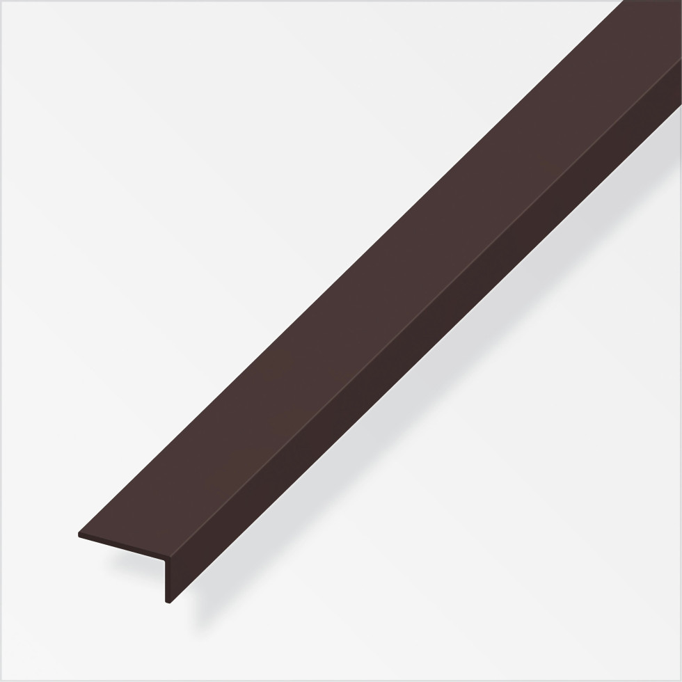alfer Winkel 1 m, 13 x 22 mm PVC (Kunststoff) glatt braun