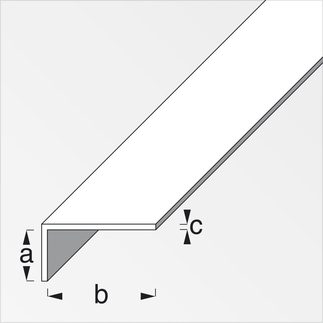 alfer Winkel 1 m, 16 x 19 mm PVC (Kunststoff) glatt braun