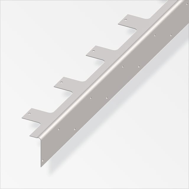 alfer Treppen-Reparaturwinkel, für Holztreppen 1.03 m, 18 x 43 mm verzinkt